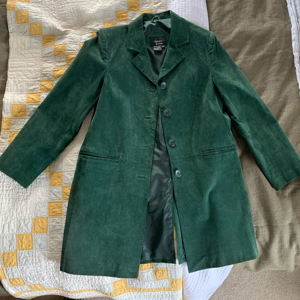 Genuine leather Dennis Basso coat… excellent condition!